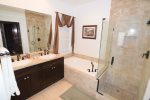 san felipe el dorado ranch second floor bath room with tub and shower